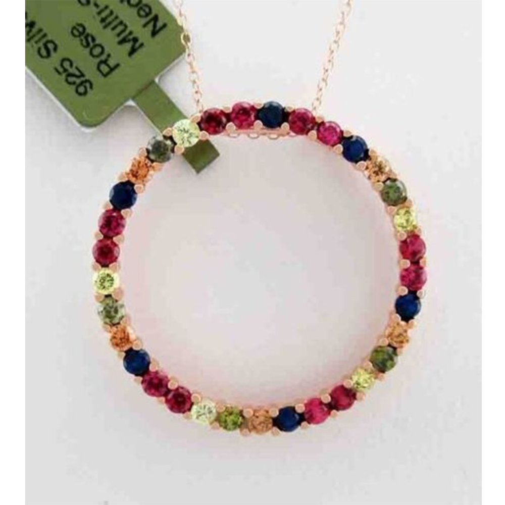 Lab Created Peridot, Ruby, Blue Sapphire, Yellow … - image 1